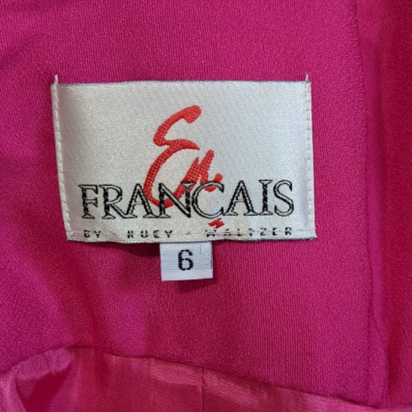 En Francais By Huey Waltzer Bright Pink Dress - Picture 2 of 5